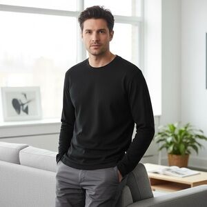 Nn07 no nationality x Harry Rosen green crew neck long sleeve pull over top